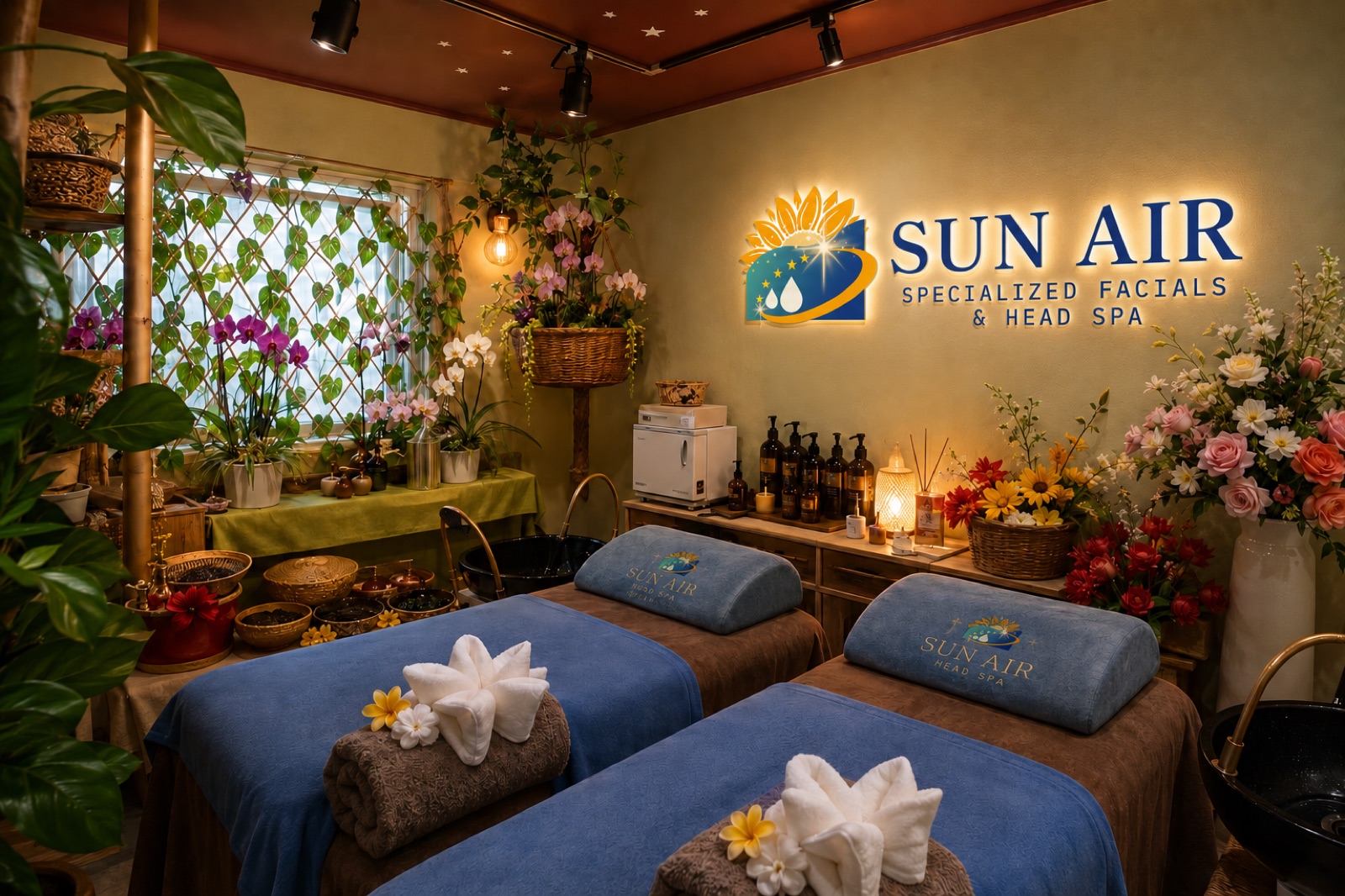 Inside Sun Air Head Spa